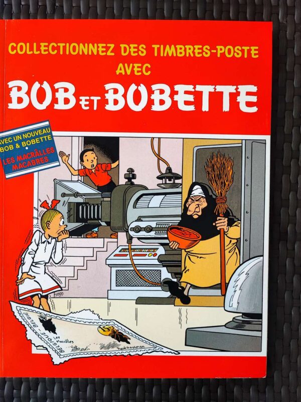Bob et Bobette - T1 - PUB Collectionnez des timbres postes avec Bob et bobette - Les macrâles macabres - EO