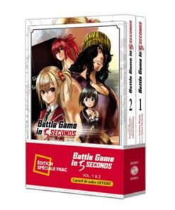 Battle Game in 5 Seconds - pack spécial vol. 01 et 02 + carnet de notes offert