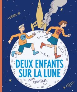 Deux enfants sur la lune