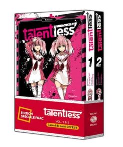 Talentless - pack spécial vol. 01 et 02 + carnet de notes offert