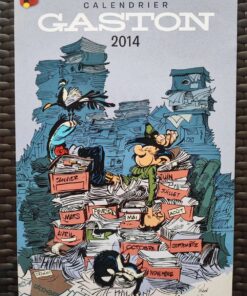 Calendrier Gaston 2014 réservé aux abonnés de Spirou