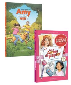 Amy pour la vie t03 + Amies de papier t01 offert - pack promo 2025